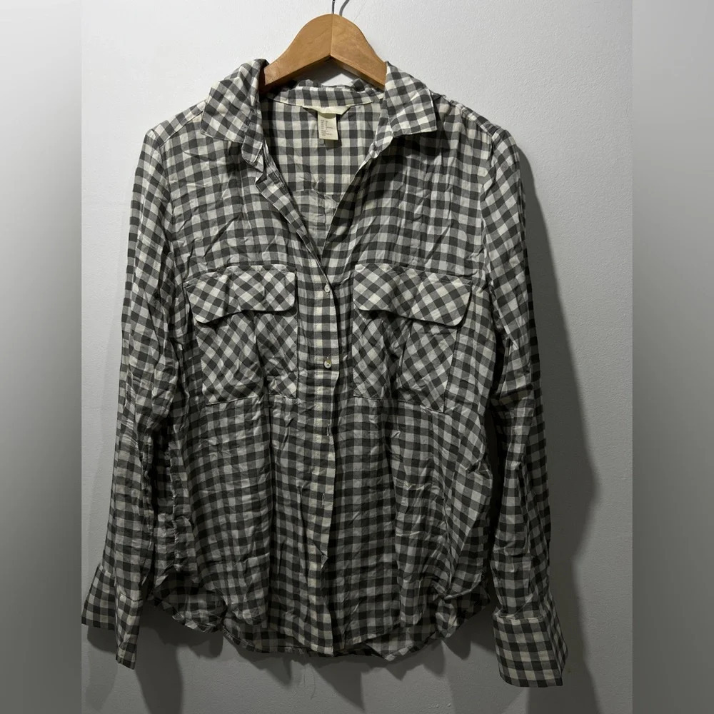 H&M Checked shirt for women Size 8-M